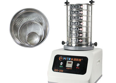 Testes de laboratório vibratórios verticais do abanador da peneira com malha de aço inoxidável