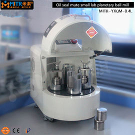 Semi moinho de bola planetário do laboratório do círculo com o frasco de moedura de aço inoxidável de baixo nível de ruído