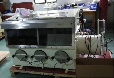 Caixa de luva do vácuo do gás inerte com 3 portos da luva e janela MTSTX3 de PMMA