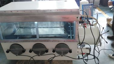 Laboratório que refina a caixa de luva compacta, gás que processa a caixa de luva em atmosfera controlada