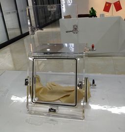 Caixa de luva portátil do laboratório da câmara dos testes com remoção de gás inerte da largura de 40mm