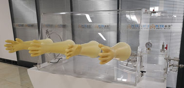 Luvas resistentes químicas do laboratório para a caixa de luva acrílica e a caixa de luva de aço inoxidável