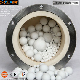A alumina alinhou a longa vida de moedura cerâmica do potenciômetro/tanque do frasco do moinho de bola do vácuo