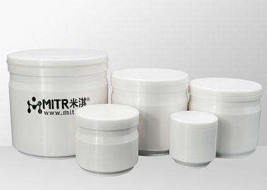 o moinho de bola cerâmico da zircônia 50ml range a cor branca de moedura do volume opcional
