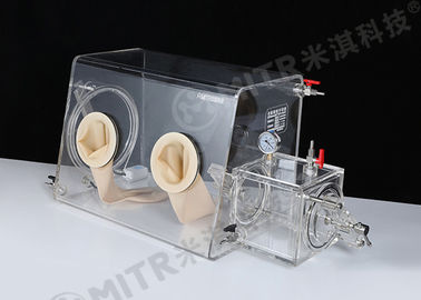 Mini caixa de luva do laboratório com gás inertes e vácuo para baixo a -0.1MPA na caixa do transporte
